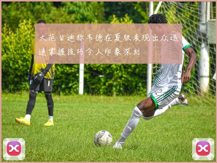 大范甘迪称韦德在夏联表现出众迅速掌握技巧令人印象深刻